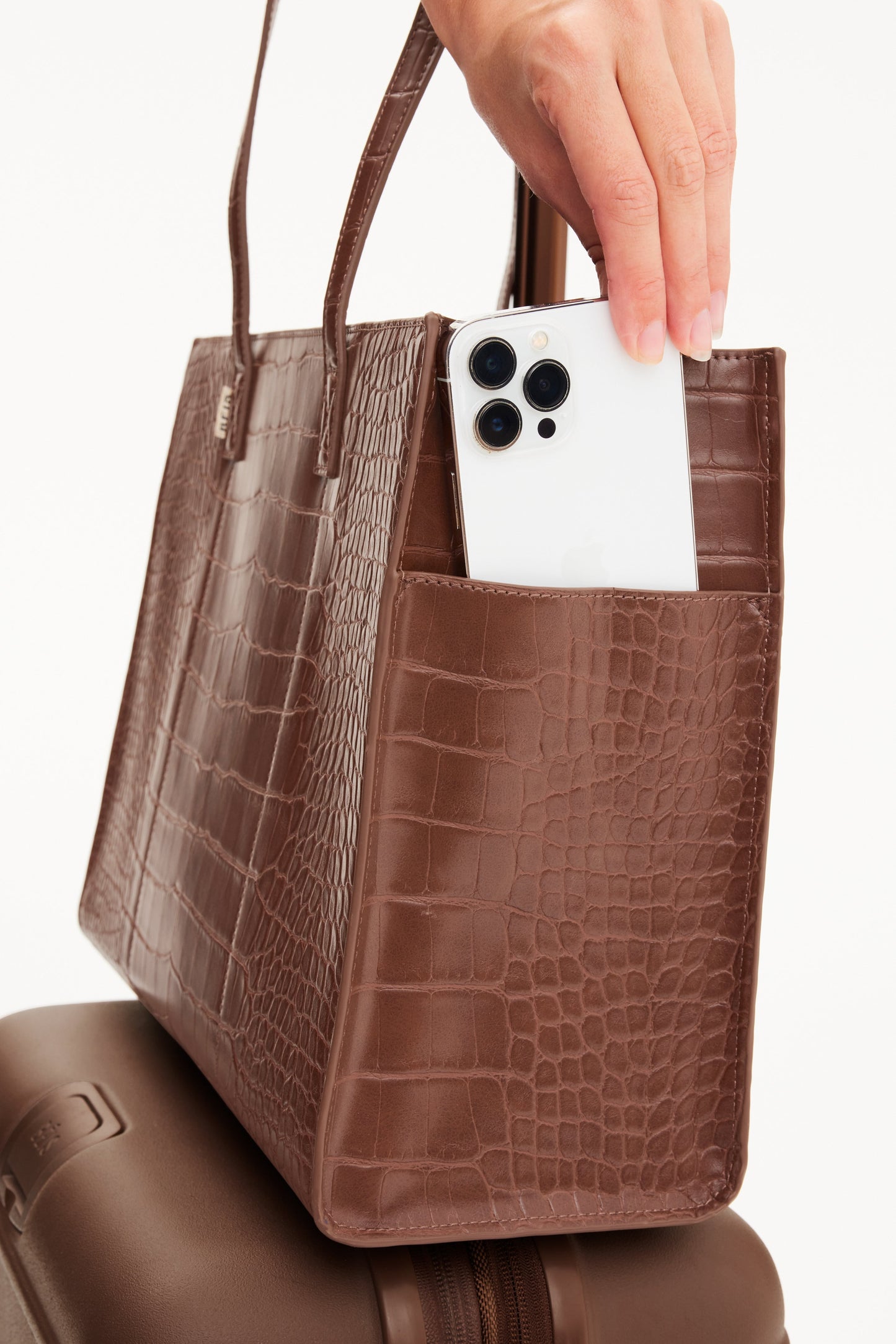 Resale The Work Tote in Maple Croc