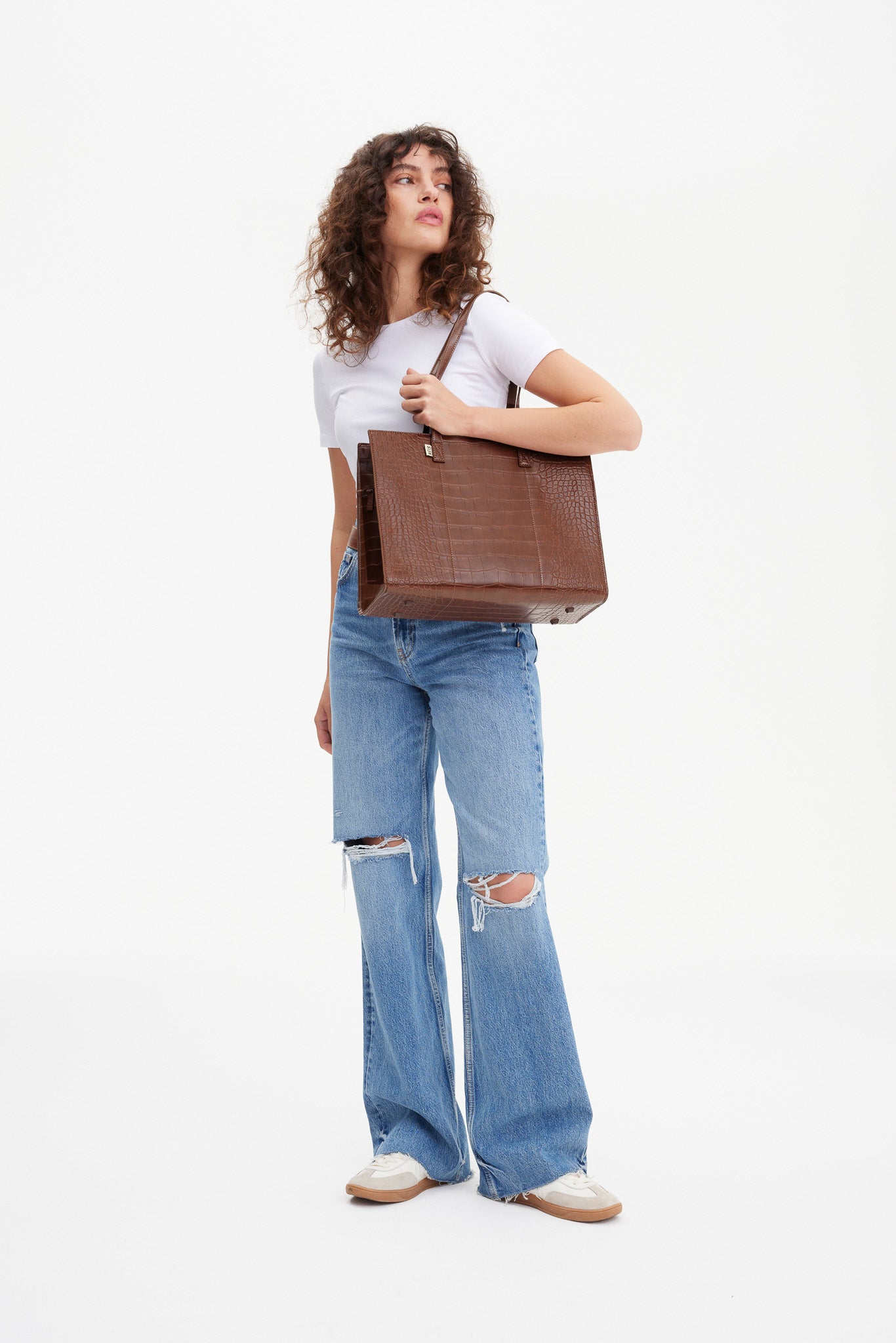 Resale The Work Tote in Maple Croc