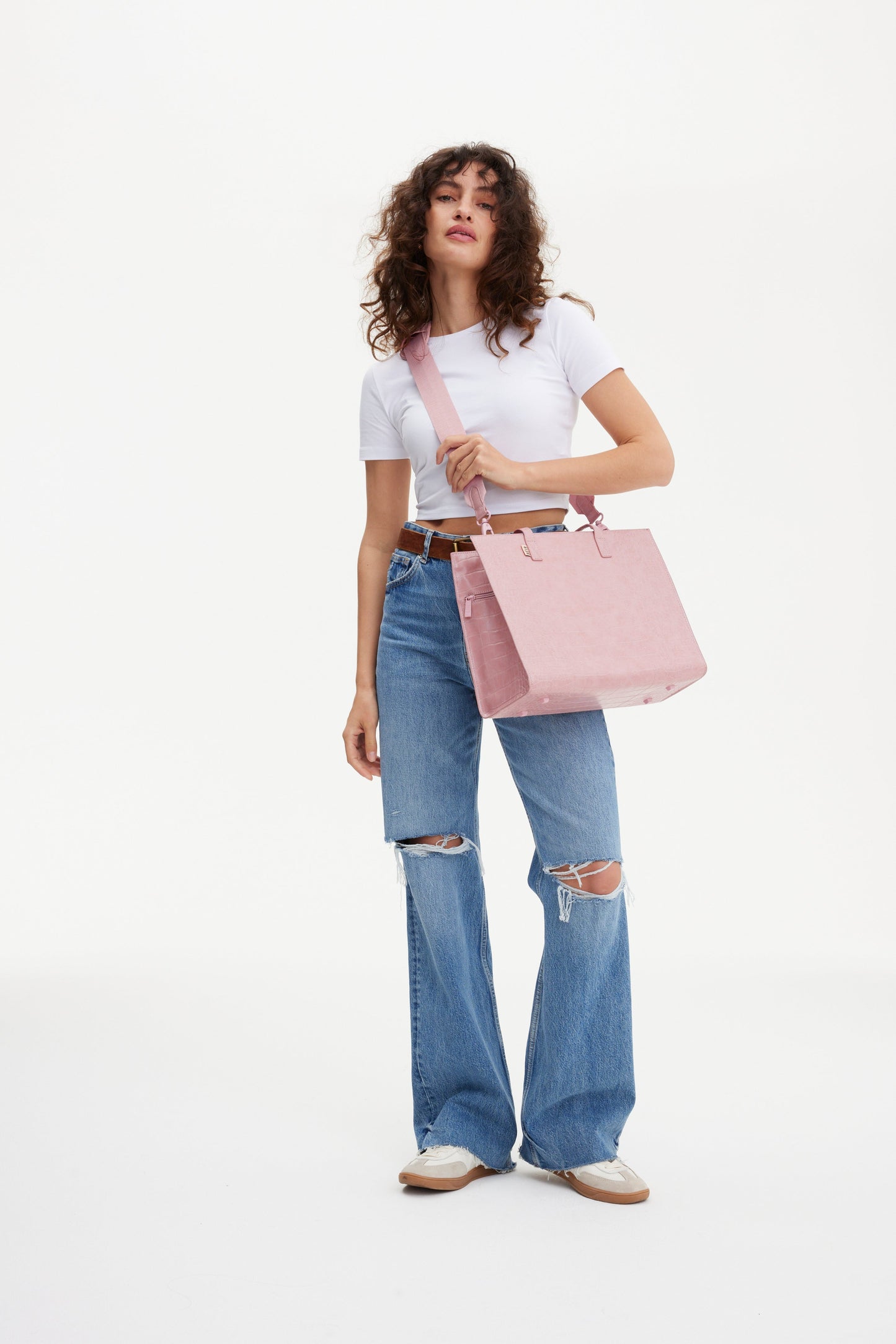 Resale The Work Tote in Atlas Pink Croc