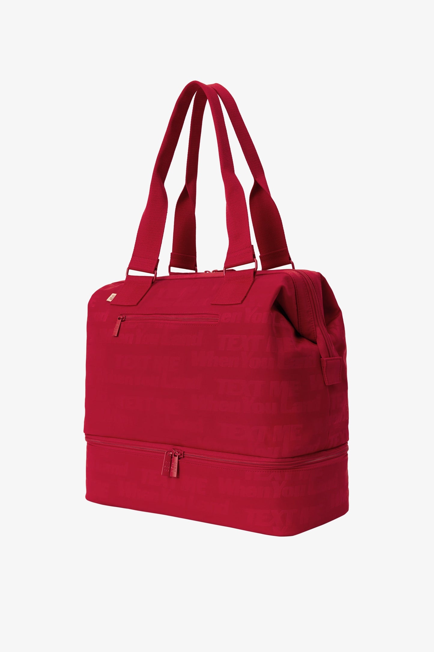 Resale The Mini Weekender in Text Me Red