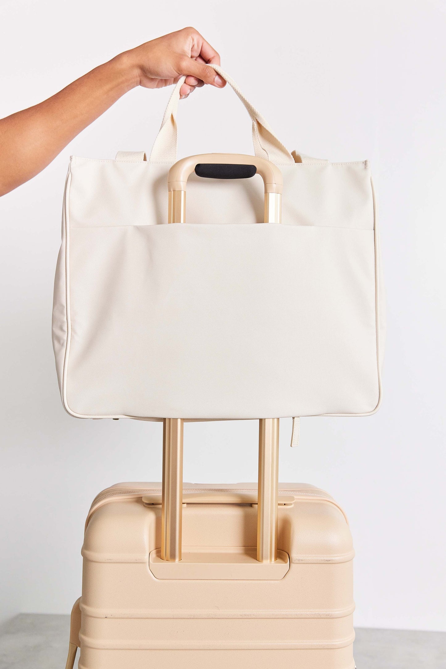 Resale The East To West Tote in Beige