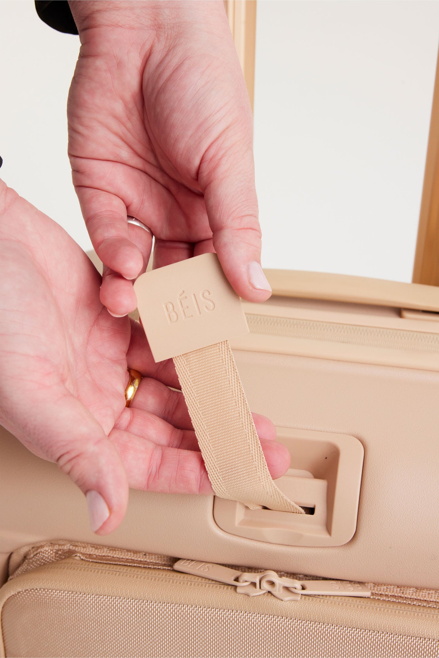 Resale The Front Pocket Carry-On Roller in Beige