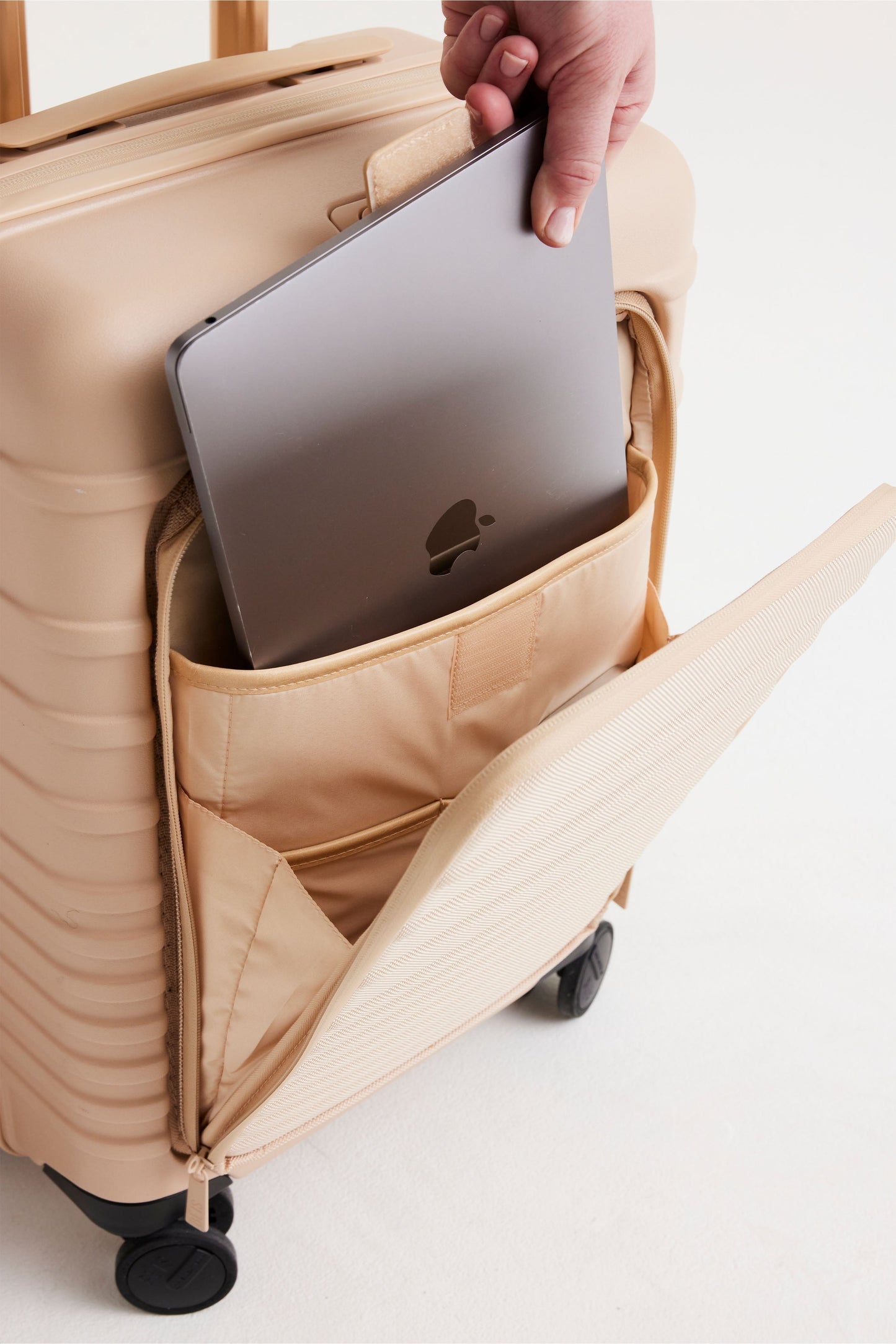 Resale The Front Pocket Carry-On Roller in Beige