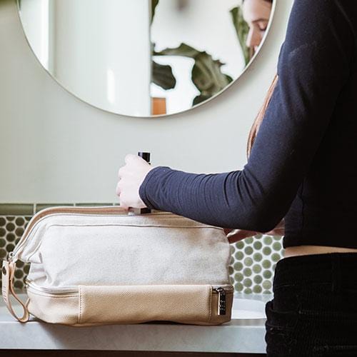 Resale The Dopp Kit in Beige