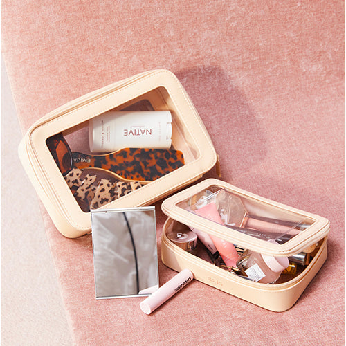 Resale The In Flight Cosmetic Set in Beige