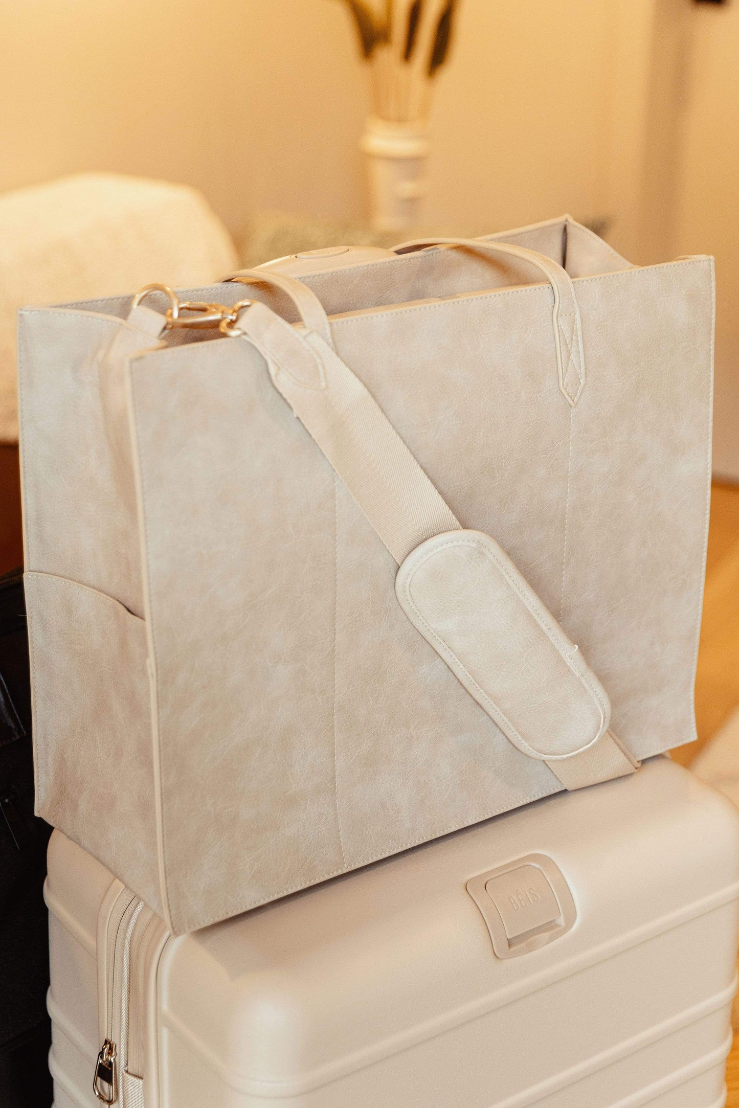 Resale The Large Work Tote in Beige